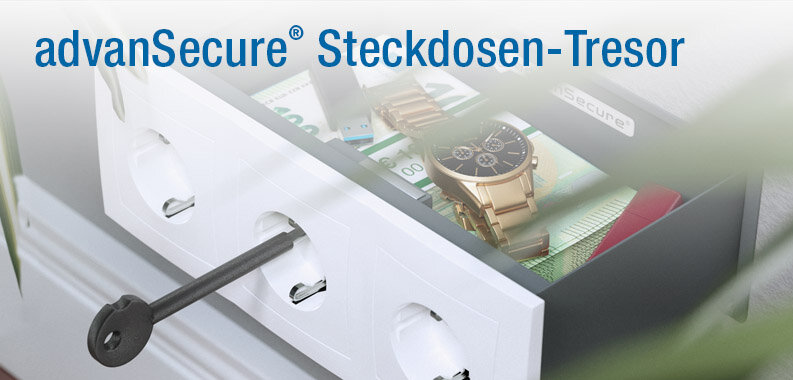 Steckdosensafe Steckdosentresor Wandtresor Wand-Safe Geldversteck