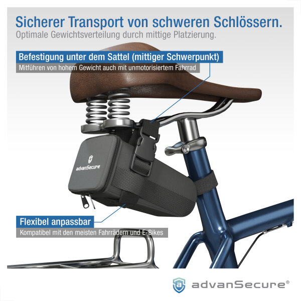 advanSecure Fahrrad-Satteltasche fr Kettenschlsser, 24,99